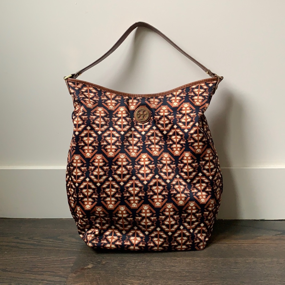 Tory Burch silk purse.